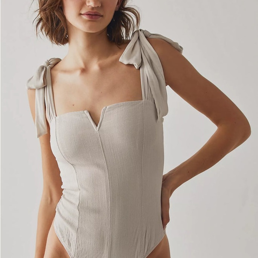 Free People Lola Bodysuit in Harvest Moon